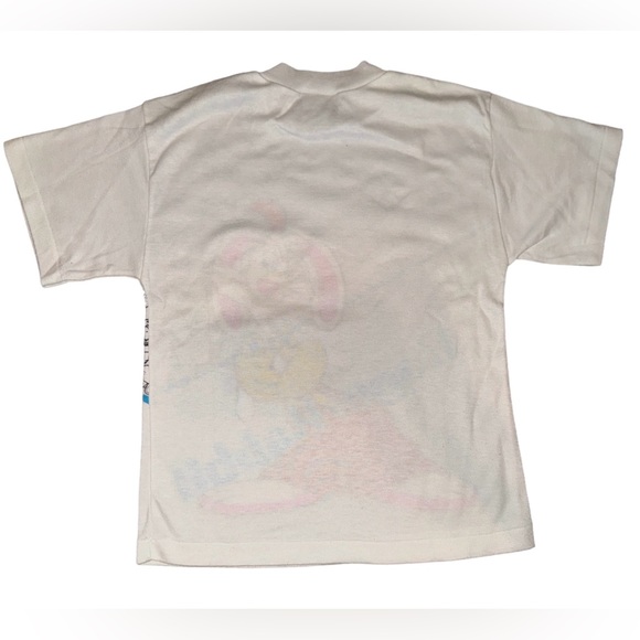 Toon Tops Disneys Roger Rabbit 1987 Vintage Single Stitch White Shirt Size 12 - Picture 3 of 6